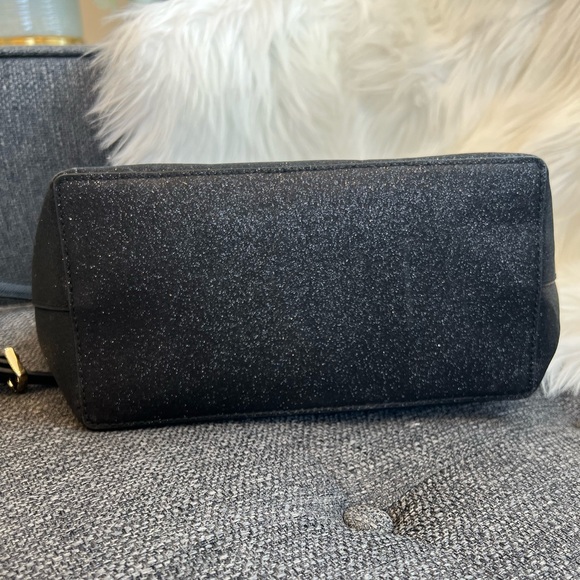 KATE SPADE New York Black Glitter Joeley Small Crossbody Satchel - Picture 9 of 10